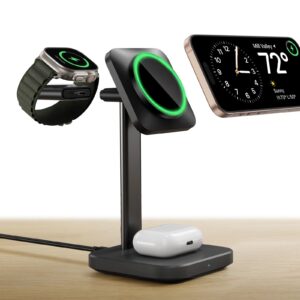 3-in-1 Magnetic Charging Station (15W) - Black - AU PLUG
